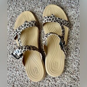 Leopard CROC Sandals